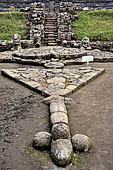 Candi Cetho - Sculptures of the eighth terrace. 